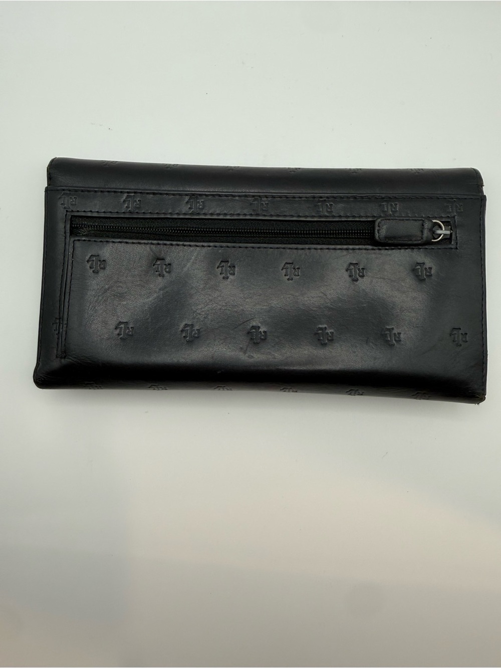 Ralph Lauren Black Embossed Leather Long Wallet - Picture 2 of 7